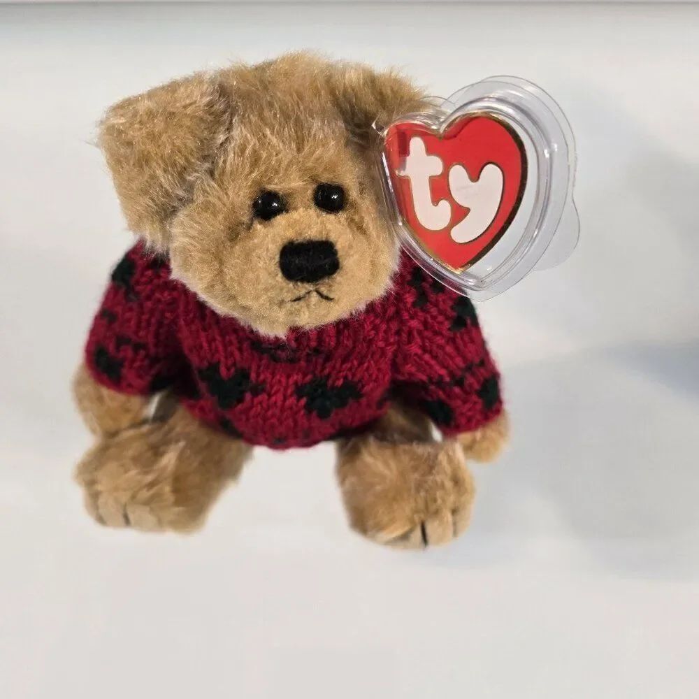 TY Bearkhardt Bear Retired Vintage 1993 Attic Treasures Collection Tags